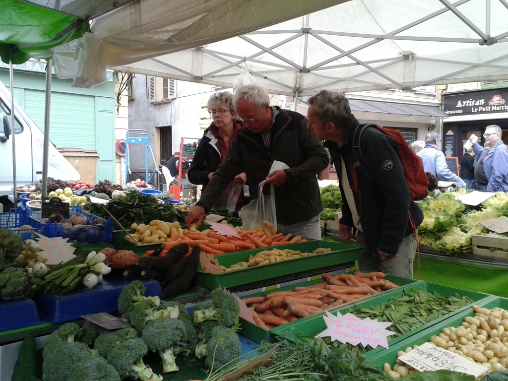 Gemüsemarkt in Frankreich